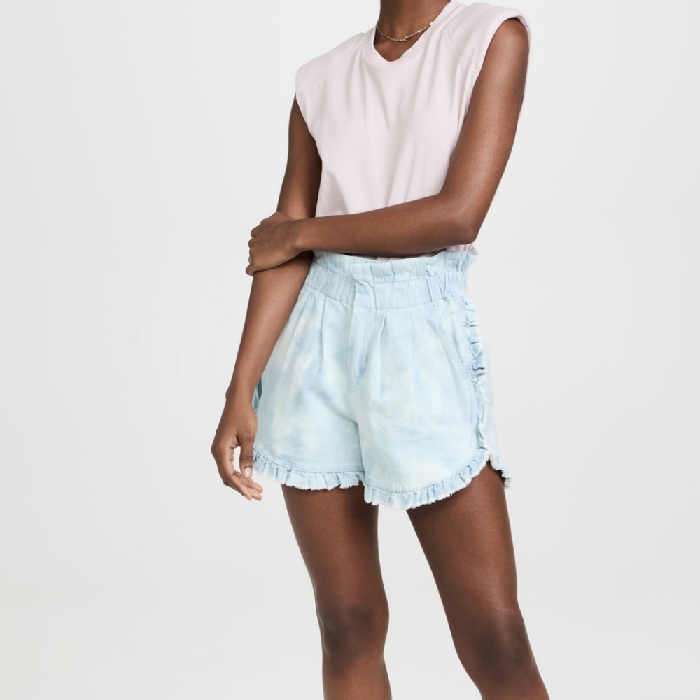 NWT Sea New York Daryl Bleached Denim Shorts